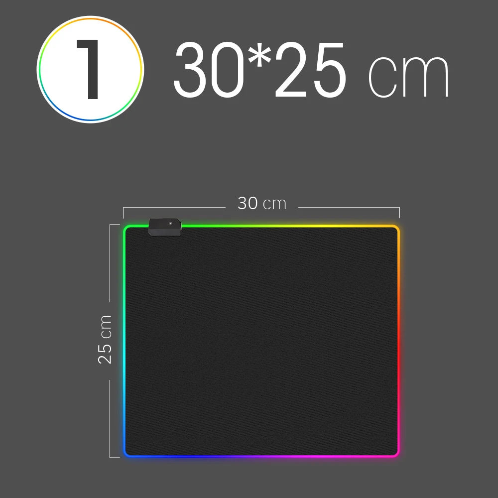 Gaming Alfombrilla RGB LED XXL – Mousepad Iluminado Impermeable Antideslizante para Teclado y Ratón