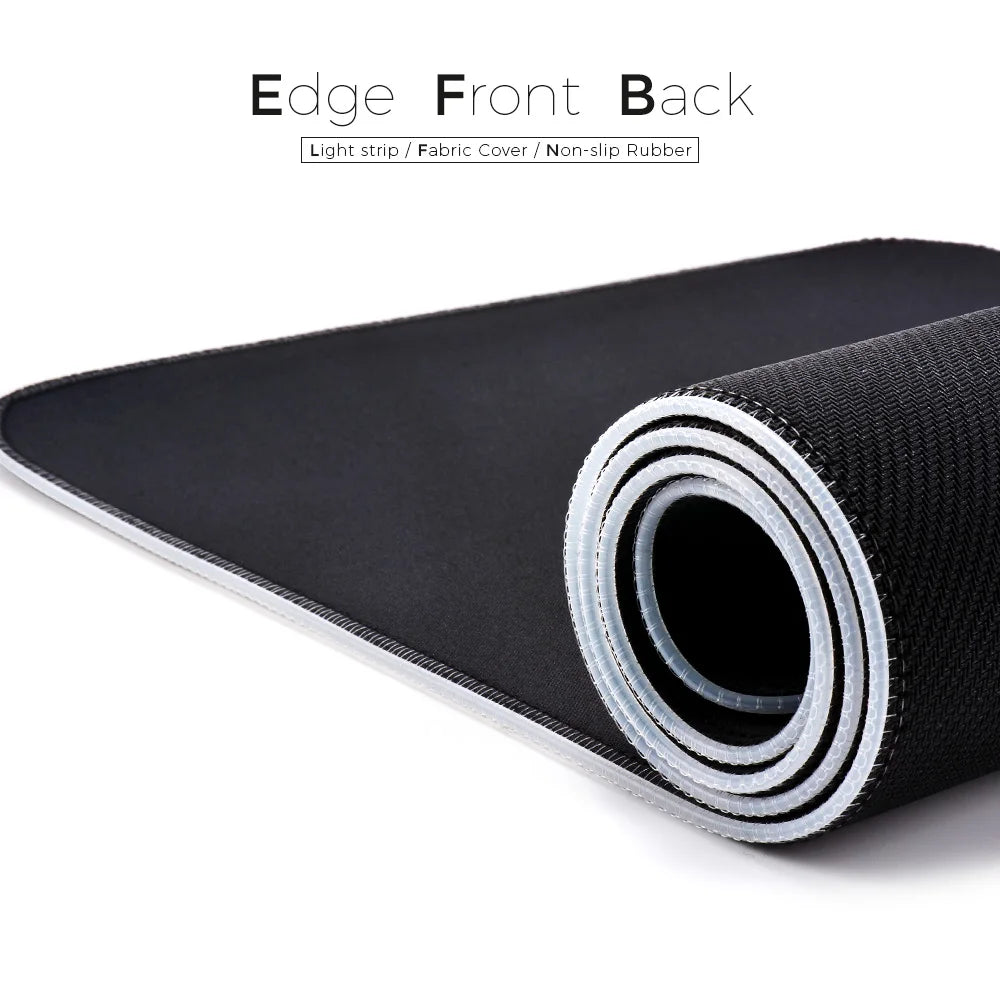 Gaming Alfombrilla RGB LED XXL – Mousepad Iluminado Impermeable Antideslizante para Teclado y Ratón