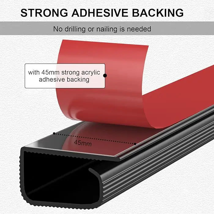 Canaleta de Gestión de Cables para Escritorio – Protector y Organizador Adhesivo