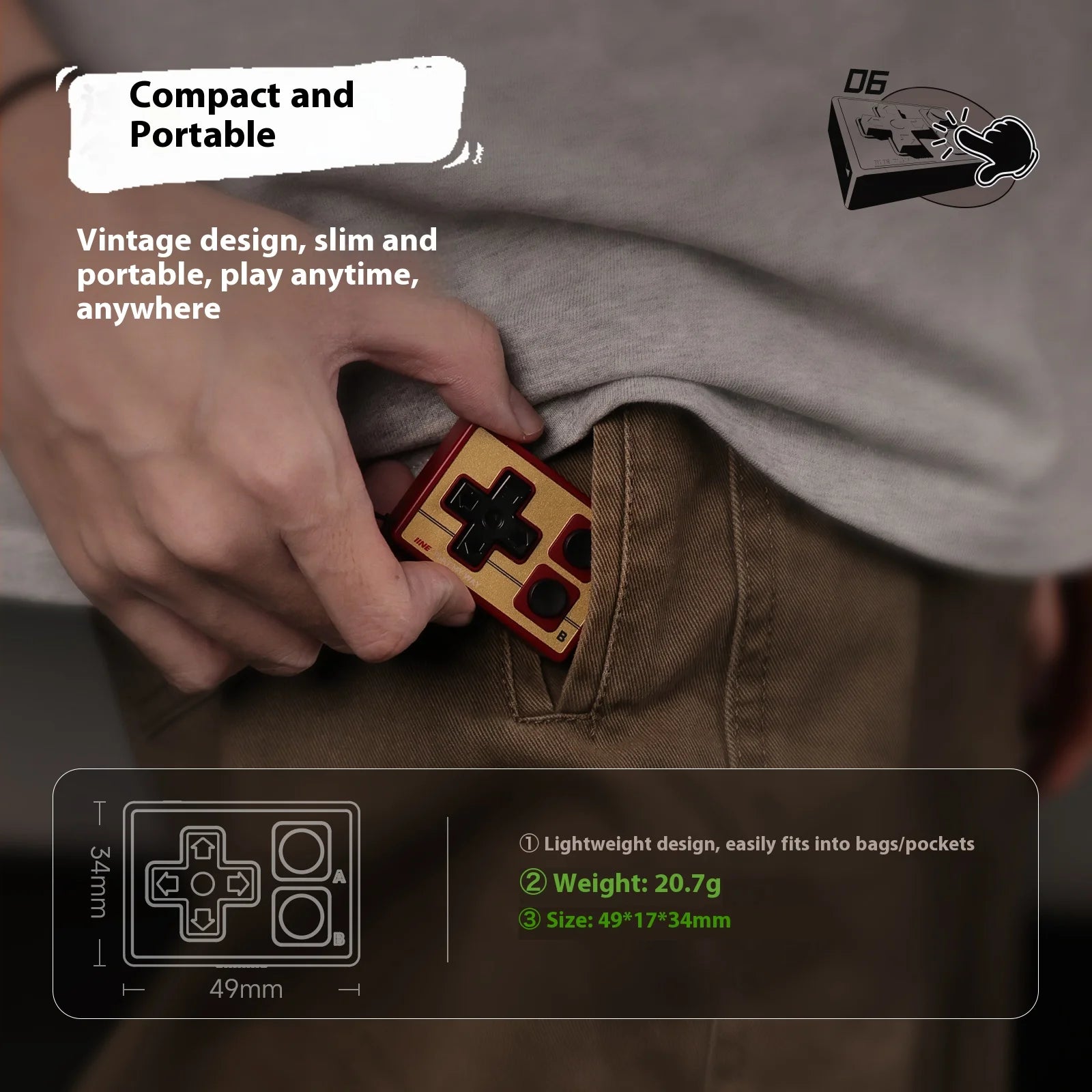 Controlador Bluetooth Pocket